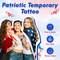 4E’s Novelty Patriotic Temporary Tattoos 100 Pcs, 4th of July Tattoos for Kids, American Flag Temporary Tattoos, Waterproof Fake Tattoos for Independence Day Party Supplies, Memorial Day Decorations